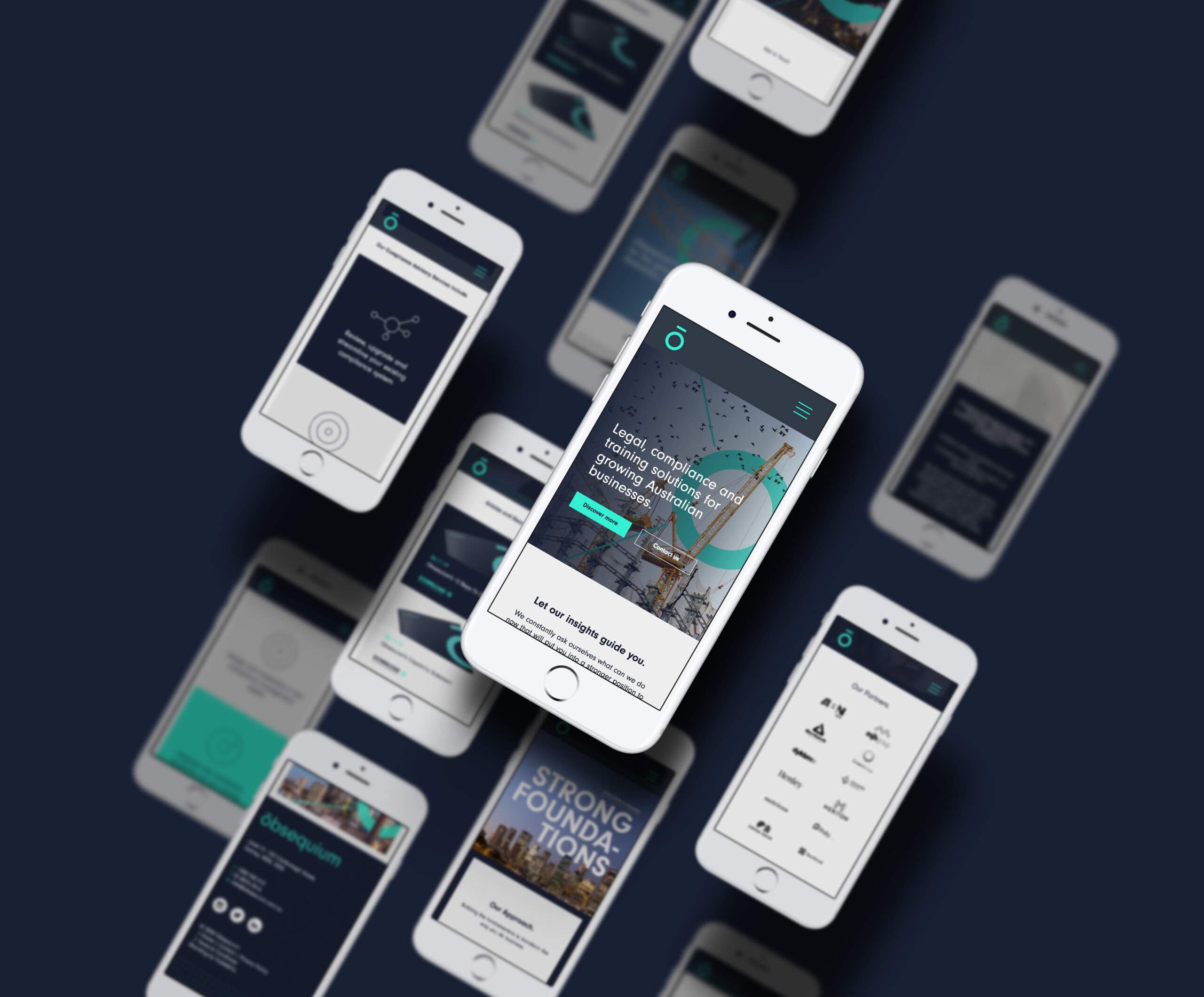 Risk Management Branding of mobile website displayed mobile phones