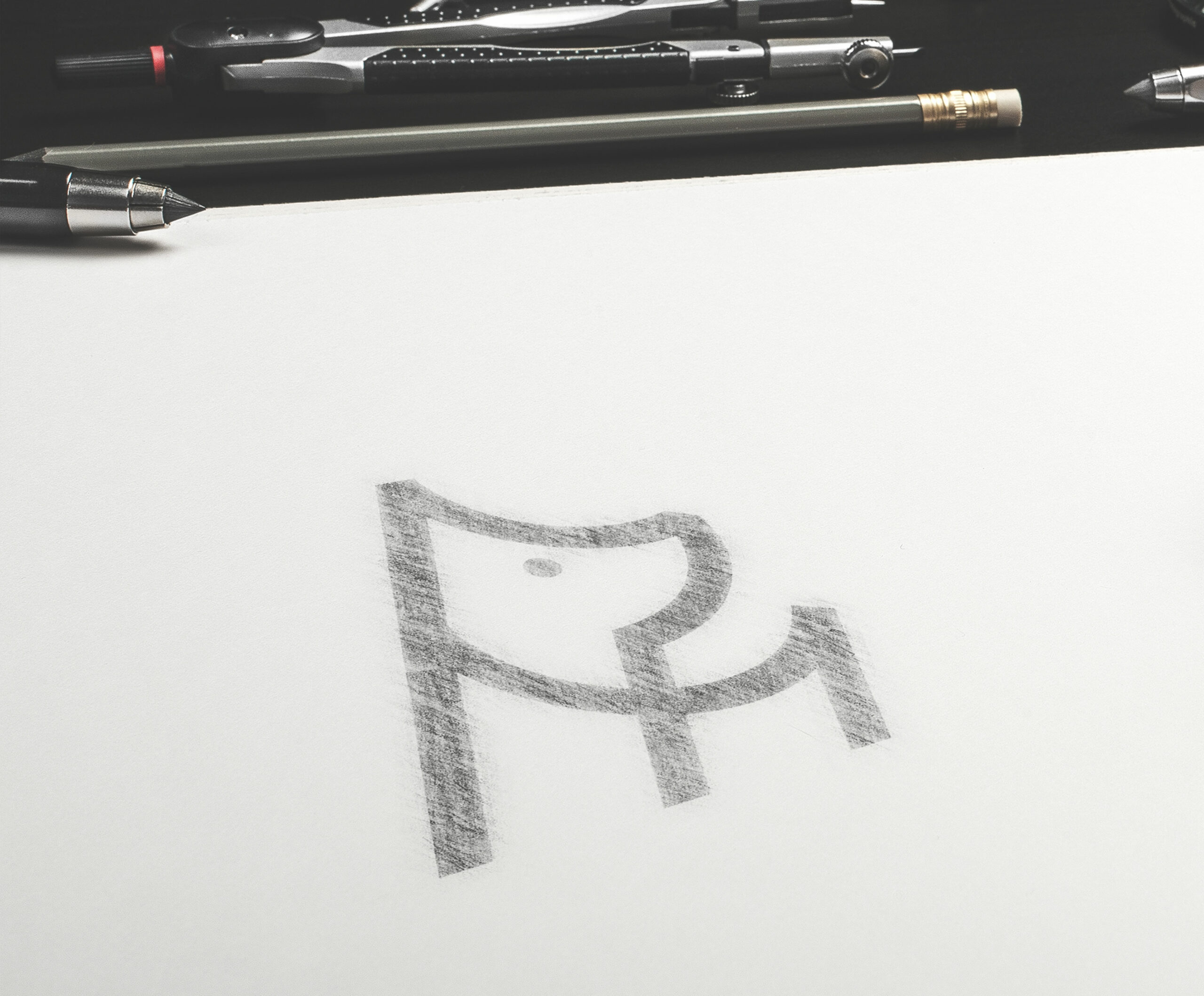 Iconography Sketch for Dog Boutique Branding Identity