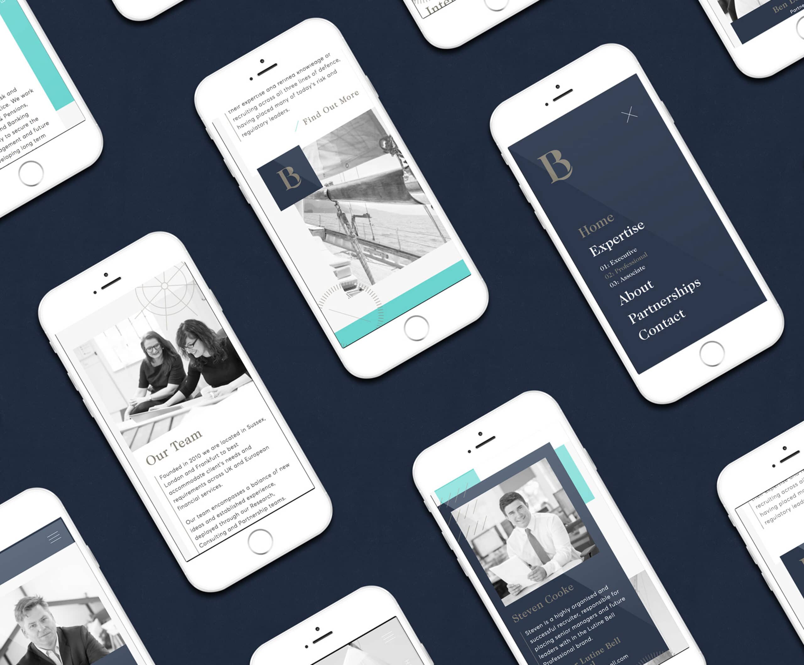 Lutine Bell Executive Search mobile website