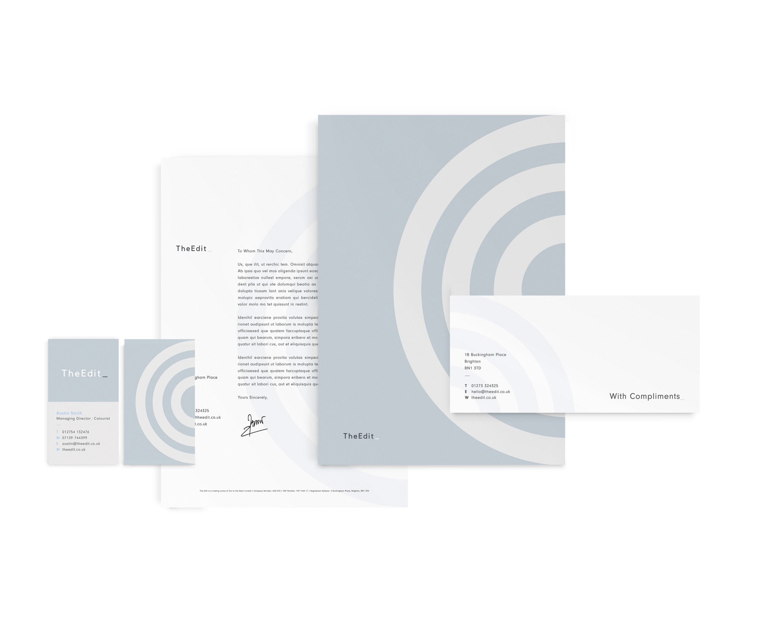 The Edit Post Production Stationery Suite