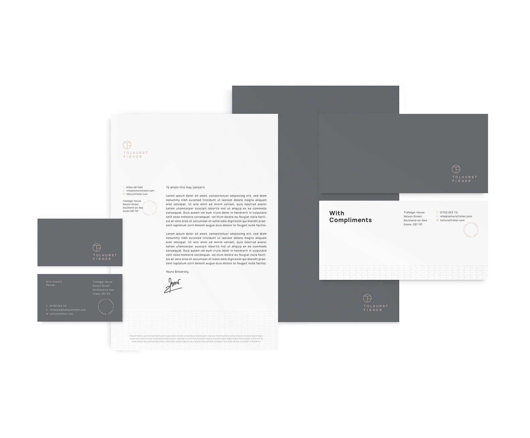 Tolhurst Fisher Solicitors Stationery