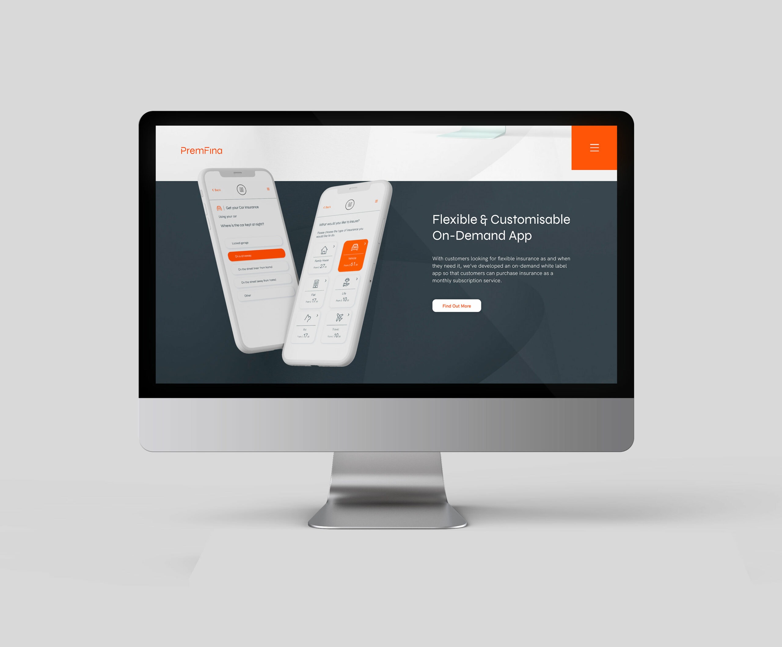 PremFina Website Branding