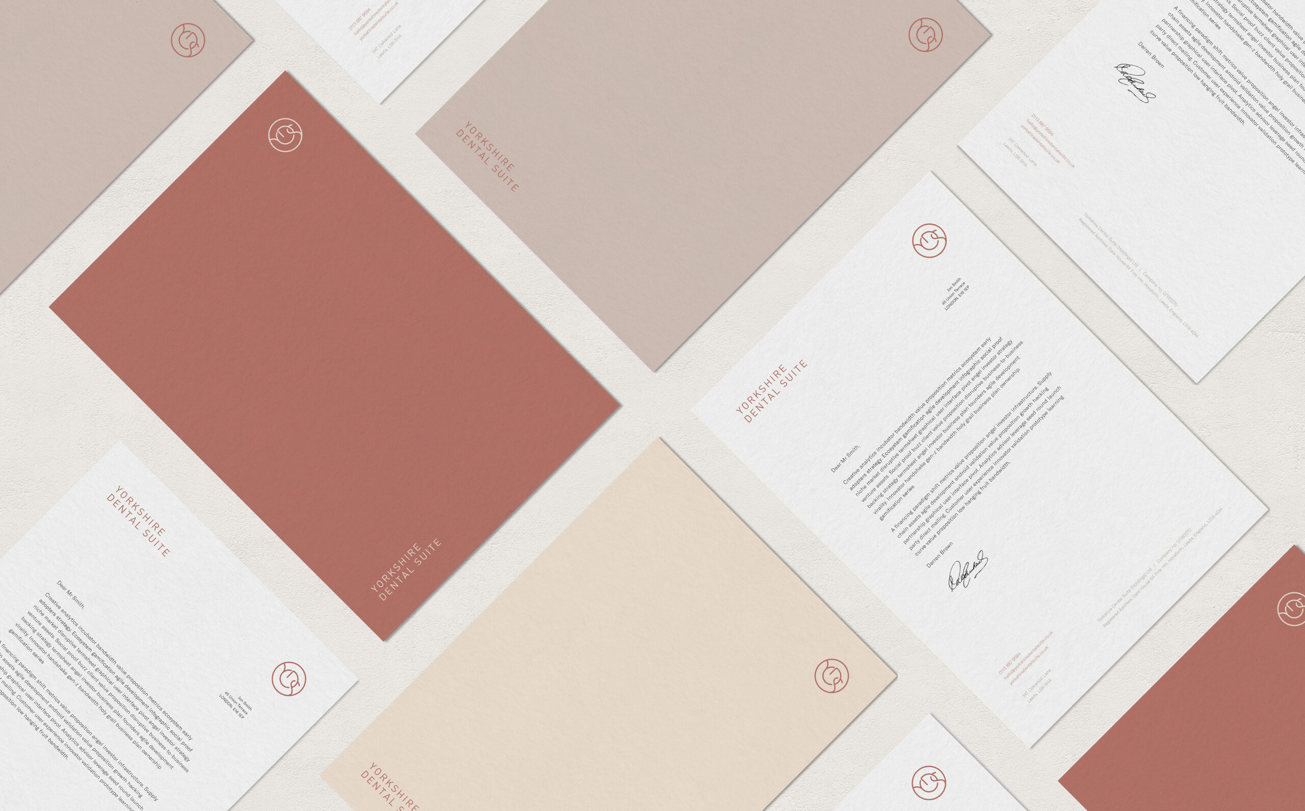 Dentist Brand Identity Corporate Stationery Suite