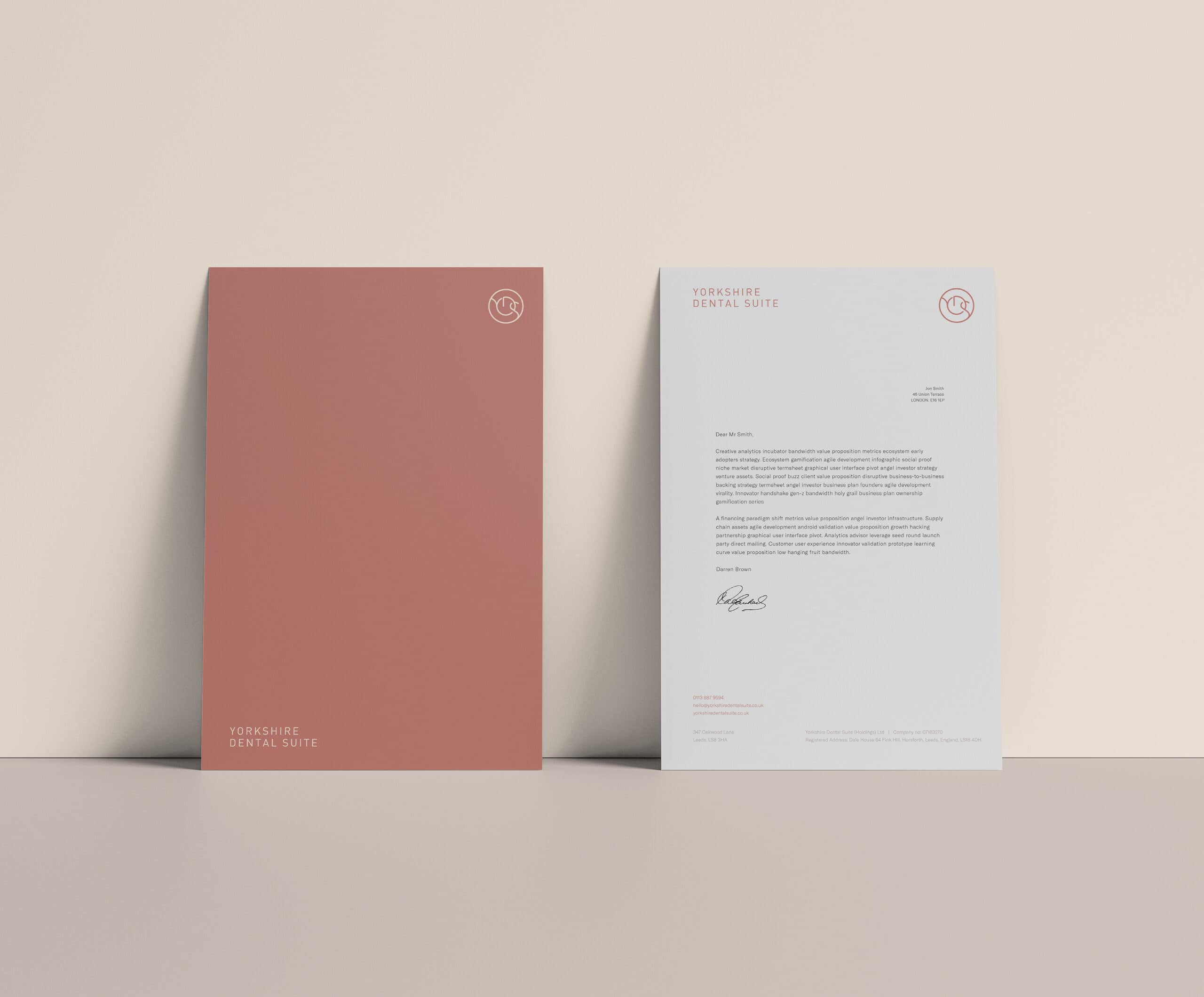 Dental Suite Brand Identity Corporate Stationery