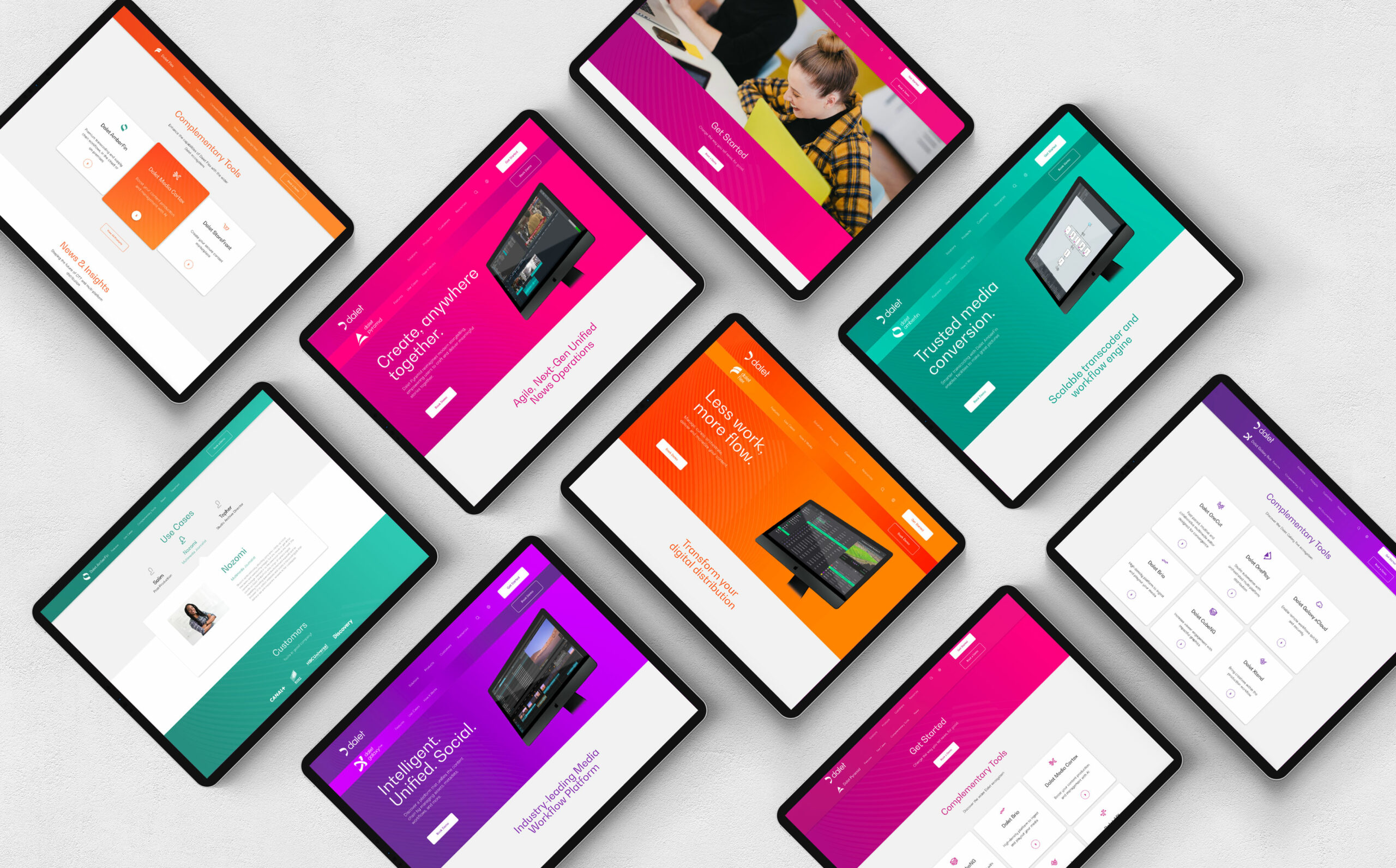 Dalet Product Website Ui Ux Design